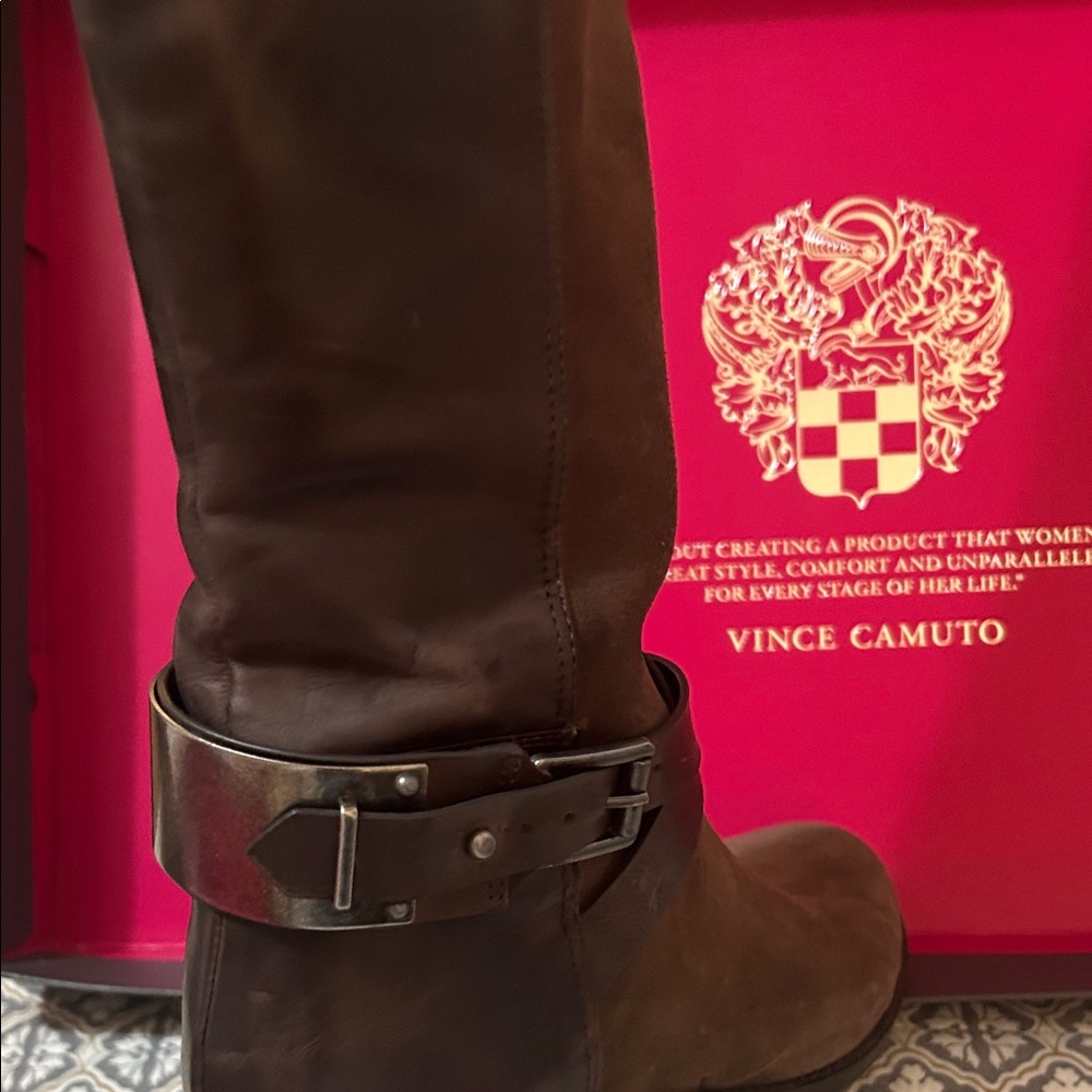 Vince Camuto Dark Brown Riding Boots - Picture 3 of 10